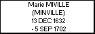 Marie MIVILLE (MINVILLE)