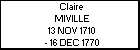 Claire MIVILLE