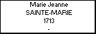 Marie Jeanne SAINTE-MARIE