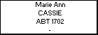 Marie Ann CASSIE