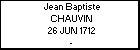 Jean Baptiste CHAUVIN