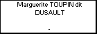 Marguerite TOUPIN dit DUSAULT