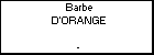 Barbe D'ORANGE