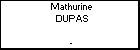 Mathurine DUPAS