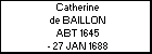 Catherine de BAILLON
