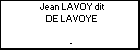 Jean LAVOY dit DE LAVOYE