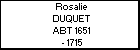 Rosalie DUQUET