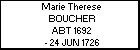 Marie Therese BOUCHER